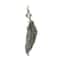 12 Pack: Charmalong™ Antique Silver Feather Charm by Bead Landing™